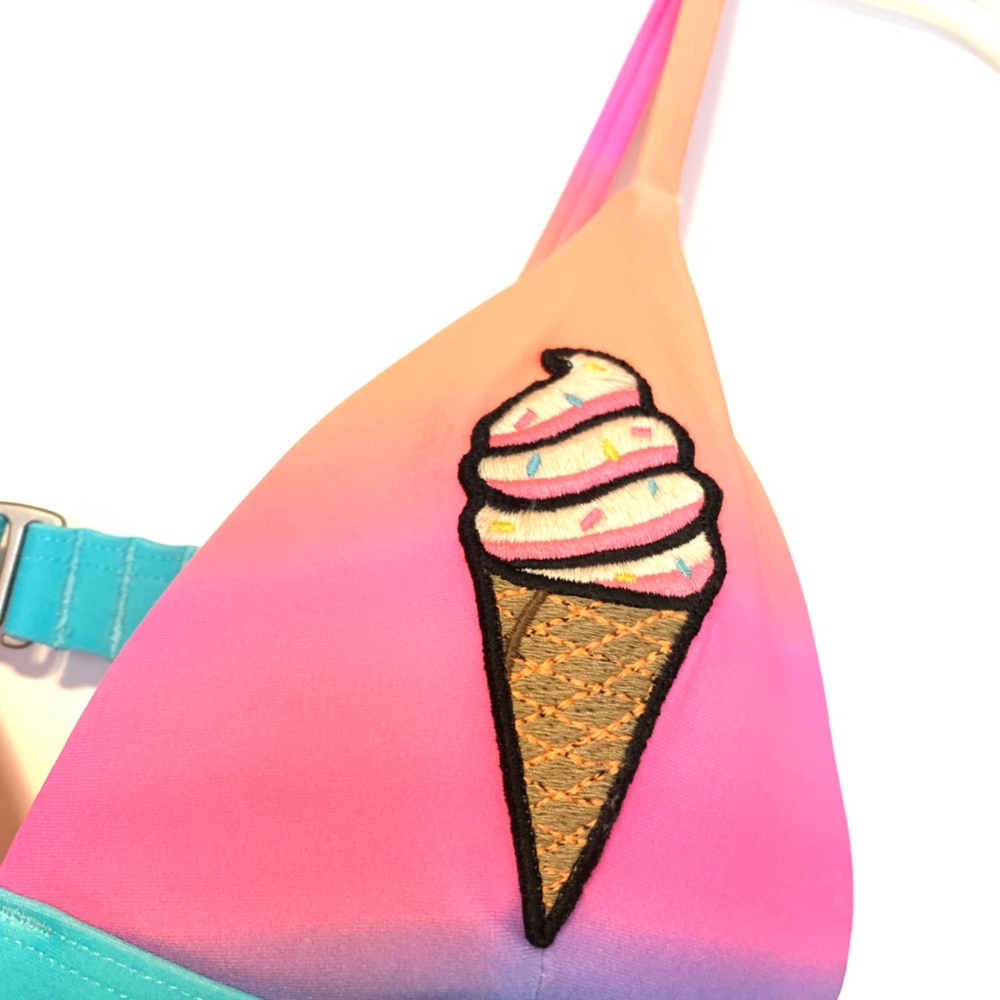 Hollister Ice Cream Ombre Bikini Top Sz Sm - Picture 3 of 5